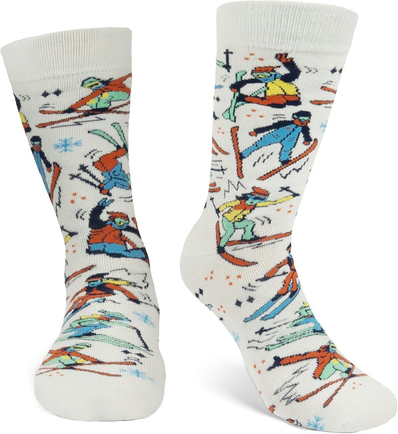 Lavley Ski Socks - Funny socks for skiers and snowboarders - Unisex novelty gift - Great for birthdays or holidays - Image 4